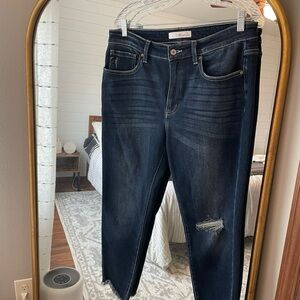 KanCan Dark Blue Straight Leg Jeans